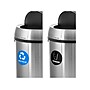 Alpine Dual-Stream Trash/Recycling Station, 34-Gallon, Stainless Steel (ALP470-65L-1-R-T)~#|#~813D225C-07F0-4D99-ADED0BB83579CBBB_sc7