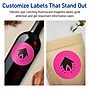 Avery Laser/Inkjet Round Multipurpose Labels, 3.5" Dia., Neon Magenta, 40/Pack (94514)~#|#~813D5647-9330-4192-A31180585222AE6C_sc7