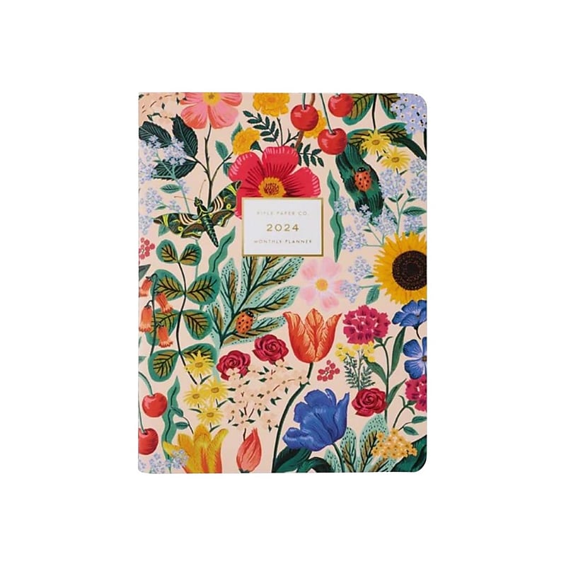 2024 Rifle Paper Co. Blossom 7.75" x 9.75" Monthly Planner, Multicolor (PLA009) image 1