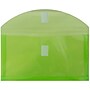 JAM Paper Premium Plastic Filing Envelope with Hook & Loop Closure, Lime Green, 3/Pack (921V1LIX3)~#|#~81405EFF-8798-422F-8094E7ACCB29DEA1_sc7