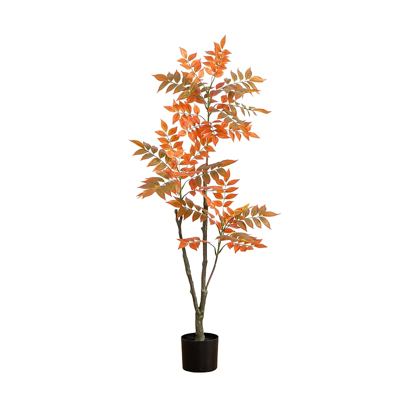 Nearly Natural 4' Autumn Sumac Artificial Fall Tree (T4739) image 1