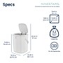 Nine Stars Plastic Motion Sensor Trash Cans, White, 2/Pack (CB50-36/12-36WH)~#|#~81443BF2-3CD5-448D-B413666CC8619166_sc7
