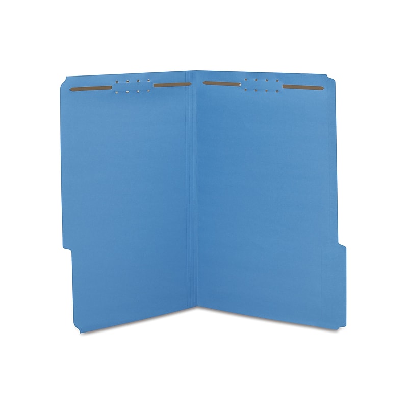 Staples® Reinforced Classification Folder, 2" Expansion, Legal Size, Dark Blue, 50/Box (ST18687-CC) image 1