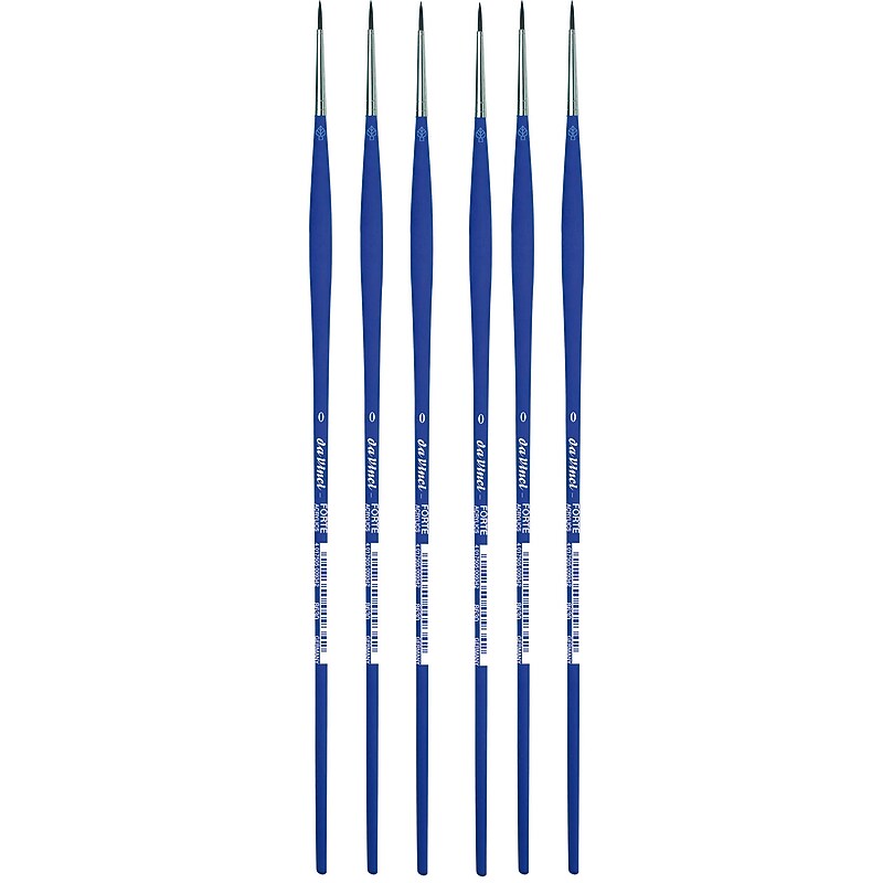 da Vinci FORTE-Acrylics Oil and Acrylic Synthetic Student Round Brush, 6 /Pack (DVXVA86300-6) image 1