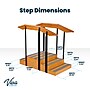 Viva Comfort Physical Therapy Non-slip Staircase with Safety Handles, 500 lbs. Capacity, Natural Wood (ADI906-01-MK)~#|#~8149F733-2198-4D10-B96A35263FD87845_sc7
