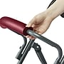 Medline Basic Steel Folding Rollator, Universal, Burgundy (MDS86850ESAR)~#|#~814A055B-DE17-4048-898DFA6E894CF0F9_sc7