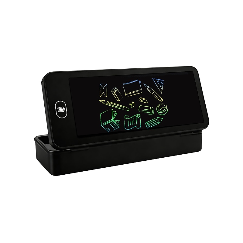 SaharaCase Digital Notepad Plastic Snap Pencil Case, Black (WPD15) image 1