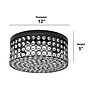 Lalia Home Glam 2 Light 12 Inch Round LED Flush Mount, Restoration Bronze (LHM-2003-RZ)~#|#~814BD1F4-463D-4D1B-8D41129196D2EA5D_sc7
