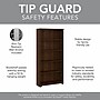 Bush Furniture Cabot 66"H 5-Shelf Bookcase with Adjustable Shelves, Modern Walnut (WC31066)~#|#~8153D118-B842-4B35-97AE357620F79766_sc7