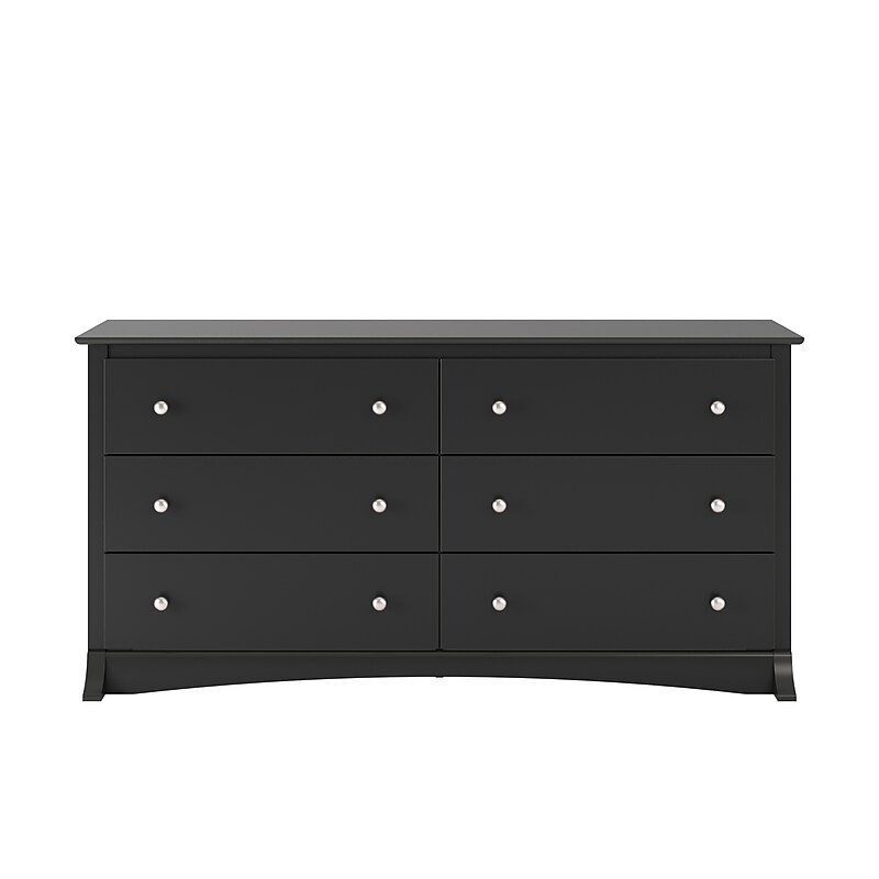 Prepac 29" Sonoma 6 Drawer Dresser, Black (BDC-6330-K) image 1