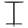 Flash Furniture TopGuard 36" Round Wood Dining Table with X-Base, Black Faux Marble/Black Base (STRD36BMAT3030B)~#|#~8156DBCD-05D9-48E2-9D29C839CCA1F895_sc7