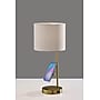 Adesso Wyatt Supercharger Incandescent Desk Lamp, 22"H, Antique Brass/Off-White (2610-21)~#|#~81589A6E-5BB6-4207-80F47C3725B3AB26_sc7