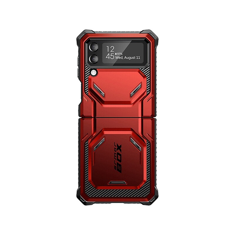 i-Blason Armorbox Metallic Red Rugged Case for Samsung Galaxy Z Flip4 (Galaxy2022-ZFlip4-5G-Armorbox-Ruddy) image 1
