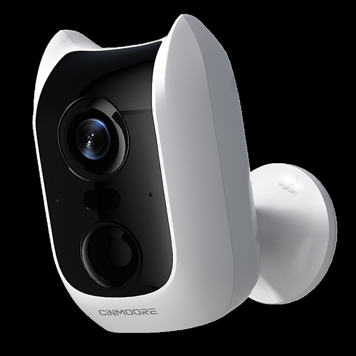 CiNMOORE Smart Battery 4MP Indoor/Outdoor Wireless Security Camera