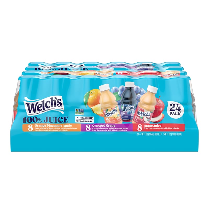 Welch's 100% Juice Variety Pack, 10 oz., 24/Pack (WEL30124) image 1