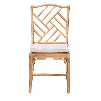Bali & pari Rio Modern Bohemian Natural Rattan Dining Chair - Thumbnail 5