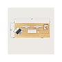 FlexiSpot E7 Pro 72"W Electric Adjustable Standing Desk, Bamboo/White (E7WPRO7230-LBZB)~#|#~816F0295-2216-40E8-AF7CF4AB0D96F02B_sc7