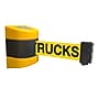 WallPro Magnetic 450 Wall-Mountable 30' Retractable Belt Barrier, DANGER FORKLIFT TRUCKS, Yellow/Black (WPM450Y-YBDFT30)~#|#~816F6C8F-01E9-4A67-8F761527D324F704_sc7