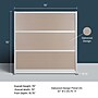Luxor Oakwood 3-Panel Room Divider, 70"H x 70"W, Oak Grain (PPWL012)~#|#~817657E4-660E-42B7-99C086E32B50CB1A_sc7