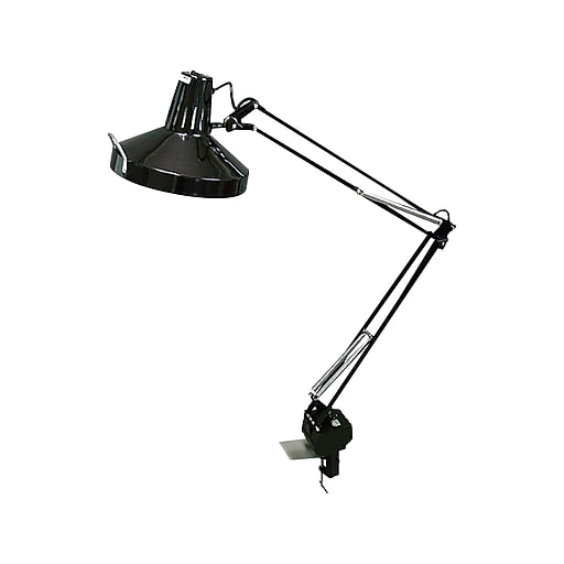 VLight Architect CFL Desk Lamp, 40", Black Glossy (VSL111902JB) Staples
