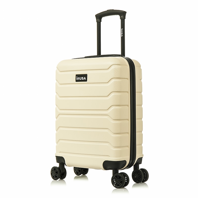 InUSA Trend 22.4" Hardside Suitcase, 4-Wheeled Spinner, TSA Checkpoint Friendly, Sand (IUTRE00S-SAN) image 1
