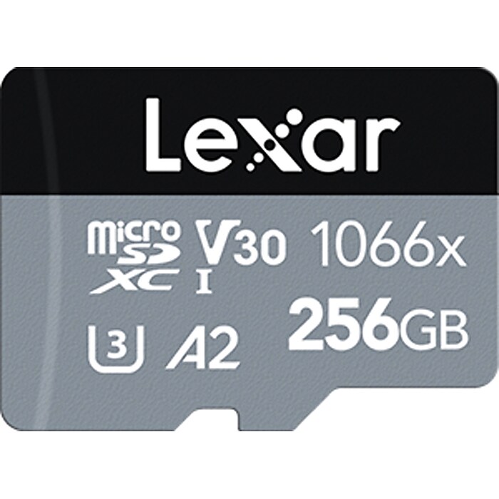 Lexar Professional 1066x SILVER Series 256GB microSDXC Memory Card