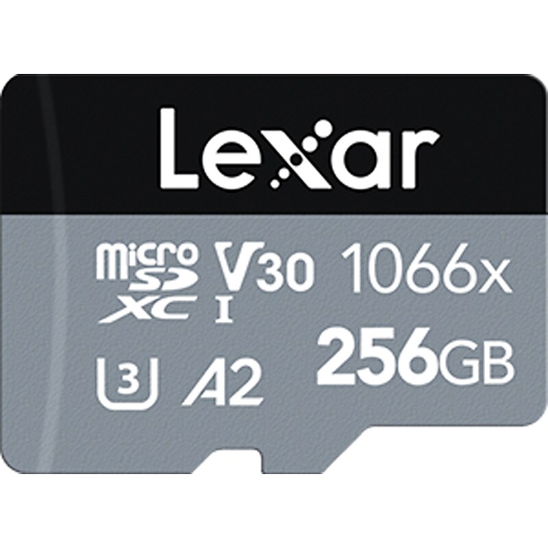 Lexar Professional 1066x SILVER Series 256GB microSDXC Memory Card, Class 10, UHS-I, V30 (LMS1066256G-BNANU) image 1