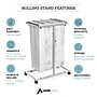 AdirOffice Steel Mobile Blueprint Storage File Storage Cart, Gray (614-6036)~#|#~818A2038-C35A-4832-90E61EAE7D24357D_sc7
