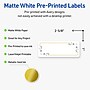 Avery Laser/Inkjet Rectangle Multipurpose Labels, 1" x 2-5/8", White, 160/Pack (S00D2R)~#|#~818C9703-8A98-4F28-AE2DC9A1CED0267C_sc7