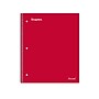 Staples Premium Poly 1-Subject Notebook, 8" x 10.5", Wide Ruled, 100 Sheets, Red (ST20958D)~#|#~8190618A-04C5-44EE-AC65759EE32A4107_sc7