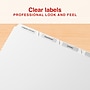 Staples Print & Apply Label Dividers, Clear, 5-Tabs, 5 Sets (ST63050)~#|#~8190DA32-D0F7-4CED-B9D3DDE4BF6CB800_sc7