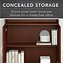 Bush Business Furniture Studio C 73"H 5-Shelf Bookcase with Doors, Hansen Cherry Laminated Wood (STC015HC)~#|#~819547C9-1803-4365-B6D00DDAEFDE1B3F_sc7
