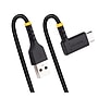 StarTech USB-A to USB-C Charging Cable Right Angle, 1ft, Black (R2ACR-30C-USB-CABLE)~#|#~8196A6BA-2762-446B-A11DC171F66AA58A_sc7