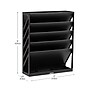 Mind Reader 5-Compartment Mountable Plastic Vertical File Storage, Black (WALLANCH-BLK)~#|#~819885C0-CA39-4405-86B418800B6AE8DF_sc7