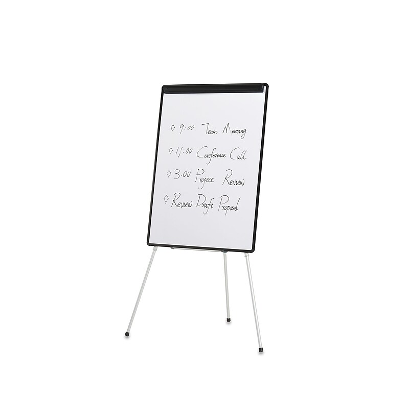 Staples Presentation Flip Chart Easel, White Steel (28217US/50445US) image 1