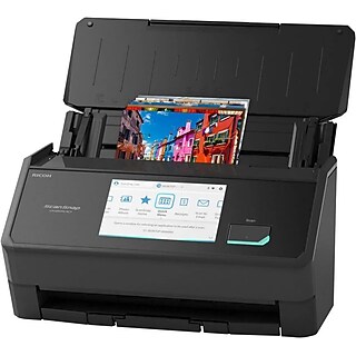 RICOH ScanSnap iX100 Wireless Portable Scanner, Black (PA03688