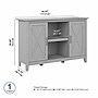 Bush Furniture Key West 30" Accent Cabinet with Doors and 4 Shelves, Cape Cod Gray (KWS146CG-03)~#|#~819D810E-4115-490F-B4141B08EFFEF35C_sc7