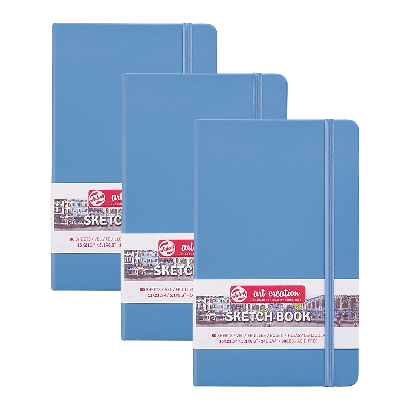 Talens Art Creation 5.1" x 8.3" Sketch Book, 80 Sheets/Book, 3/Bundle (TLN9314212M-3) image 1