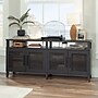 Sauder Tiffin Line Credenza TV Stand, Screens up to 65", Raven Oak (433576)~#|#~81A50207-F67A-4019-A74F842F3344B395_sc7