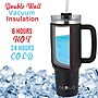 Brentwood Geojug Stainless Steel Double Walled Tumbler Cup, 40 oz., Black (CMB-1200BK)~#|#~81A88A73-98DB-4436-8D73109051366A06_sc7