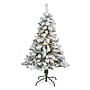Nearly Natural Flocked Rock Springs Spruce Artificial Christmas Tree, 4' (T1750)~#|#~81AB6963-C968-40DF-B9D6AF69D1D981EF_sc7