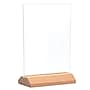 Excello Global Products Generic Holder, 5" x 7", Desktop/Countertop, Brown Acrylic (SGNH-WB-5X7)~#|#~81AE8930-0621-4395-9375924E8A2DEBED_sc7