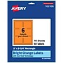 Avery Laser/Inkjet Multipurpose Rectangle Labels, 3" x 3.75", Bright Orange, 60/Pack (94248)~#|#~81AF50B5-E1CF-442B-A847275EA919B3FE_sc7