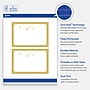 Avery Gold-Metallic Ornaments Matte Blank Card, White, 20/Pack (S00-FH3)~#|#~81AFCB98-167E-4888-A8699E59A926945C_sc7