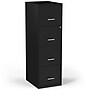 Staples 4-Drawer Vertical File Cabinet, Letter Size, Lockable, 45.8"H x 14.3"W x 18.9"D, Black (ST52152-CC)~#|#~81B07174-AC5F-4BBA-A0DEF77DB9086AA1_sc7