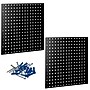 Triton Products LocBoard 24" x 24" x 9/16" Steel Square Hole Pegboards, 2/Set (LB1-BK)~#|#~81B98C44-7F15-4D8A-9E28A57B5AF88500_sc7