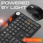 Delton S90 Solar Wireless Ergonomic Keyboard & Optical Mouse Combo, Black (DKWS90BD1)~#|#~81BAB8A8-467E-4A7B-8B8BF8A96335AD83_sc7