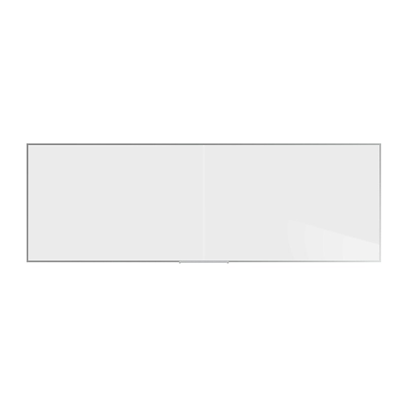 Ghent Two-Piece M2 Dry-Erase Whiteboard, Aluminum Frame, 4'H x 12'W (M2-412-4-2P) image 1