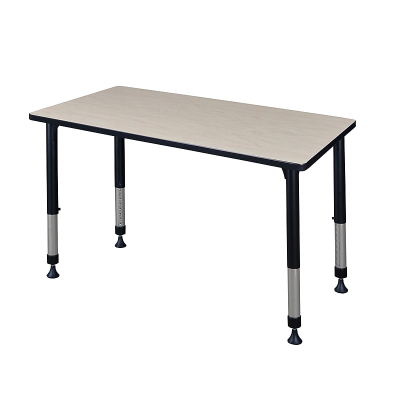 Regency Rectangular Activity Table, 42" x 30", Height Adjustable, Maple (MT4230PLAPBK) image 1