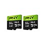 PNY Elite-X 64GB microSDXC Memory Card with Adapter, Class 10, UHS-I, V30 (P-SDU64GX2U3100)~#|#~81BF50C5-47A5-4084-ACA83C4BA6E6CEA7_sc7